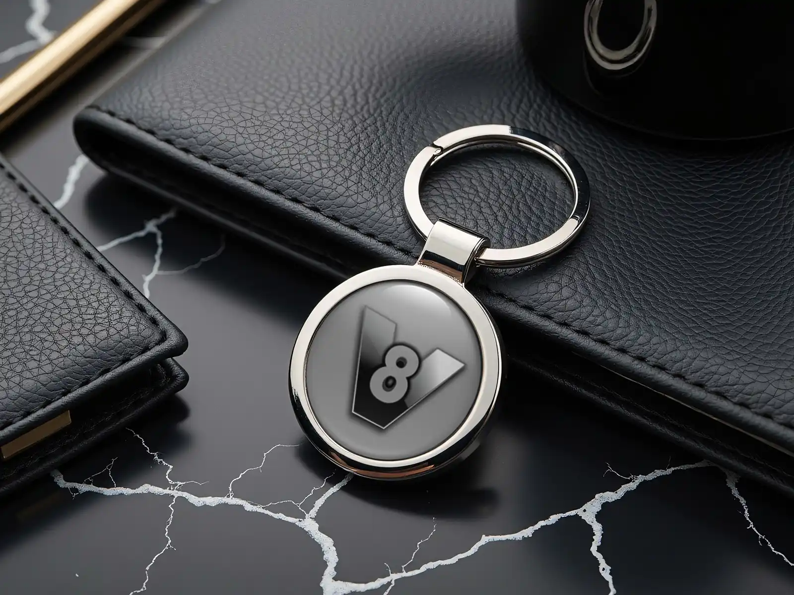 Custom Acrylic Keyring Alloy Style Force